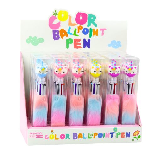 Unicorn szőrme golyóstoll fánk szőrme színe 0,7 mm keverék