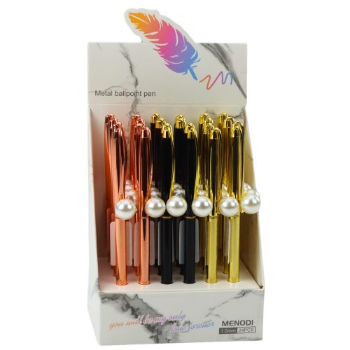 Fém golyóstoll automata gyöngykék tinta 1,0 mm