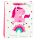 Ajándéktáska gyerekeknek Unicorn Rainbow Pink 32x26x10cm