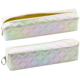   Tolltartó Iskola Szervező Dombornyomott Mintás Gyöngyfehér 21x6cm