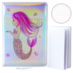 Mermaid holografikus vonalas jegyzetfüzet A5 80 lapos