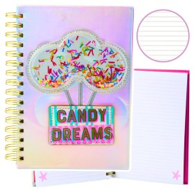   Candy Dreams holografikus A5-ös vonalas jegyzetfüzet, 90 lap