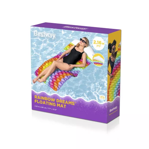 Felfújható úszómatrac Rainbow 216 x 80 cm Bestway 44107