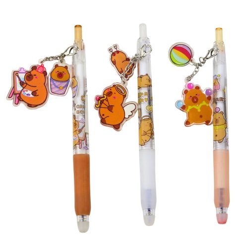 Capybara Gel Pen kulcstartó kék tinta 14,5 cm Mix