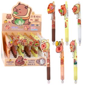   Capybara zselés toll forgó elemmel, kék tintával, 14,5 cm-es keverék