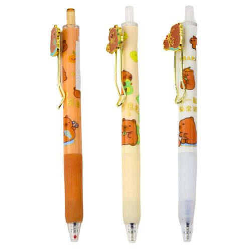 Capybara zselés toll kék tintával 0,5 mm 14 cm mix