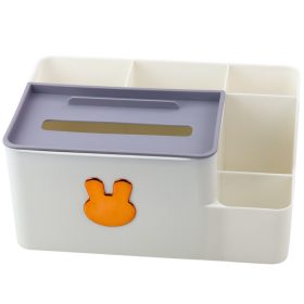 Asztali rendező szövet dobozzal, arany nyúl fehér