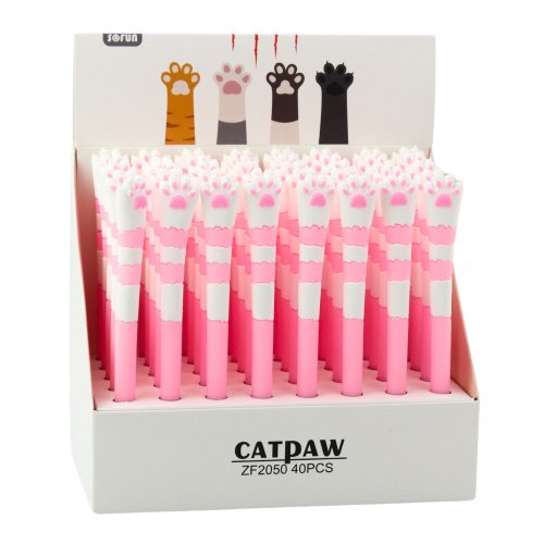 Cat Paw Gel Pen Blue Ink Pink sapka 16,5cm