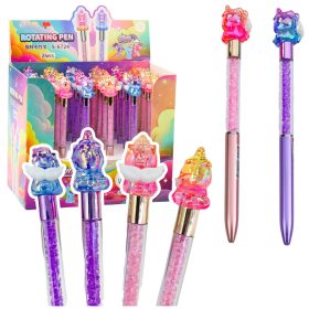 Gel Pen Unicorn Figurával Színes Fekete Ink Mix