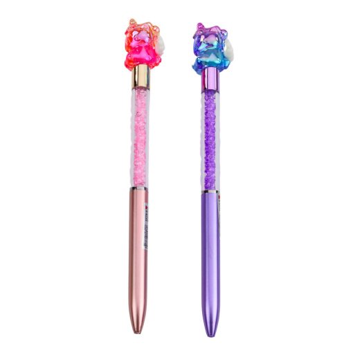 Gel Pen Unicorn Figurával Színes Fekete Ink Mix