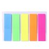 Téglalap alakú öntapadós indexkártyák, színes, 45x12 mm