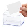 Átlátszó műanyag névjegykártya tartó 11cm