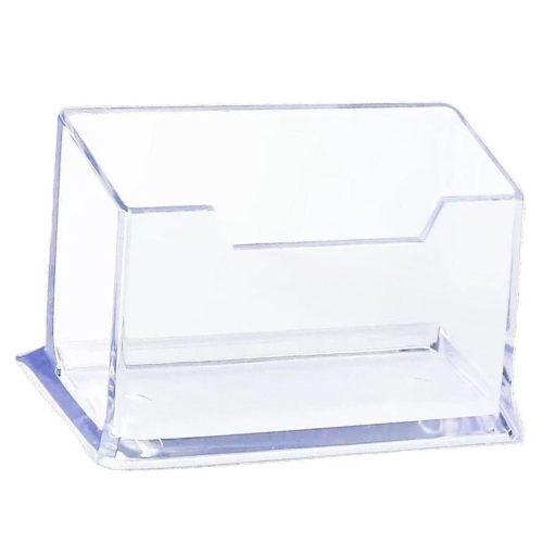 Átlátszó műanyag névjegykártya tartó 11cm