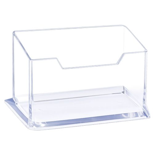 Átlátszó műanyag névjegykártya tartó 11cm