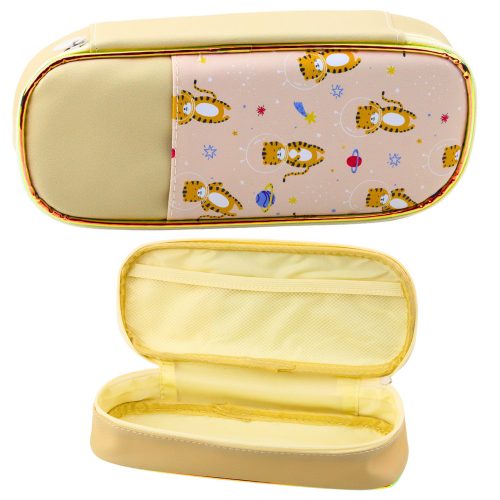 Iskolai tolltartó Space Tigers Kit bézs 24cm