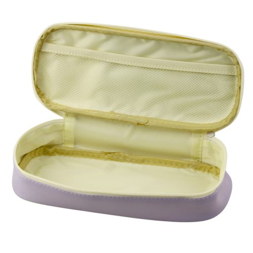 Gyermek iskolai tolltartó nyuszikkal, tágas, lila, 24 cm