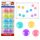 Mágneskészlet mágneses táblákhoz, színes, 10 db, 3 cm