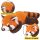Plüss kabalája ennivaló Red Panda súlyozott mancsok 30 cm