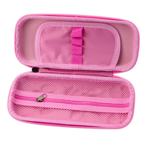 Pink Unicorn merevített iskolai tolltartó 22,5x10 cm