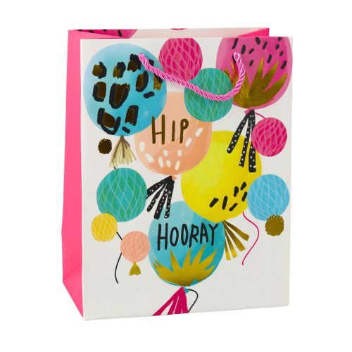 Papír ajándéktáska Születésnapi minták 23 x 18 x 10,5 cm