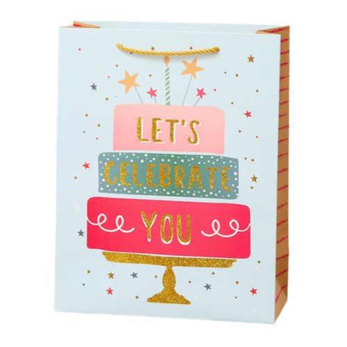 Születésnapi ajándéktáska Boldog születésnapot 23 x 18 x 10 cm