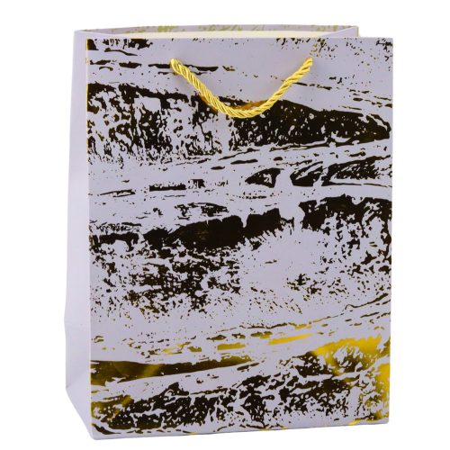 Elegáns arany díszes ajándéktáska 23 x 18 x 10 cm