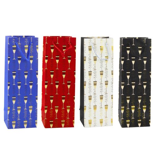 Palack ajándéktáska Szemüveg motívum 36 x 12 x 10 cm