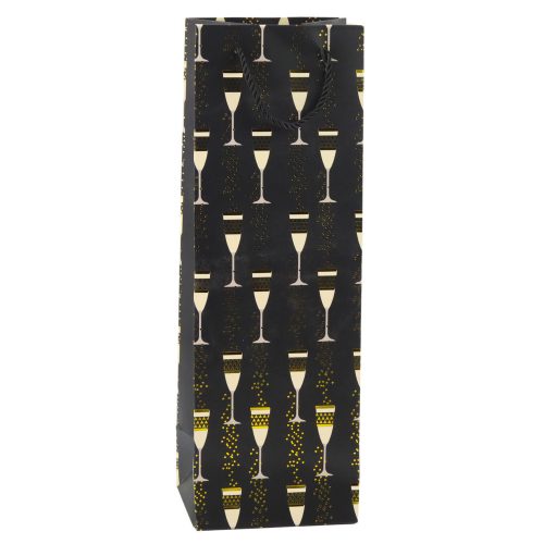 Palack ajándéktáska Szemüveg motívum 36 x 12 x 10 cm