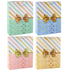   Nagy ajándéktáska masni arany díszítéssel 55 x 43 x 15 cm