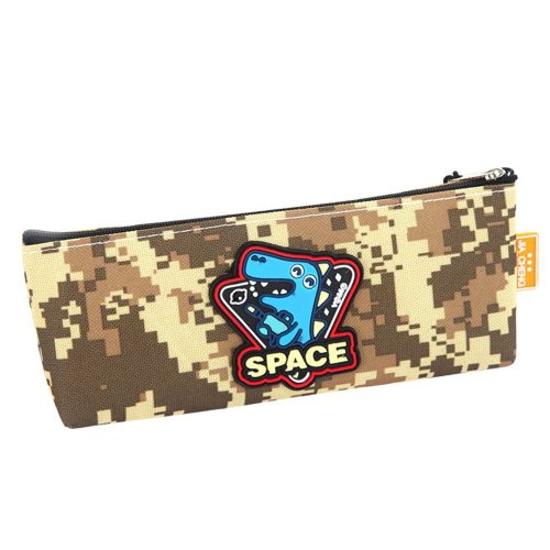 Space Dinosaur Pixels Khaki tolltartó 20x8cm