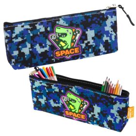 Space Dinosaur Pixels Blue tolltartó 20x8cm