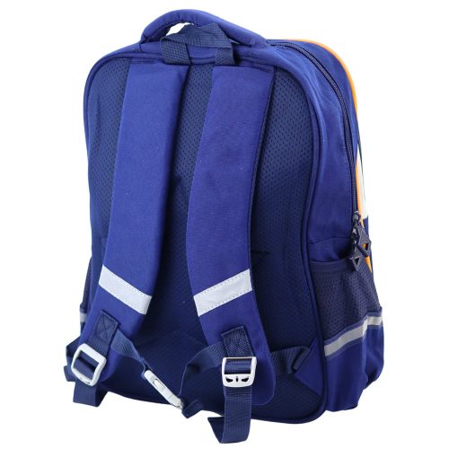 Iskolai hátizsák Space Patches tolltokkal Navy Blue 16L