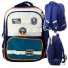 Iskolai hátizsák Space Patches tolltokkal Navy Blue 16L