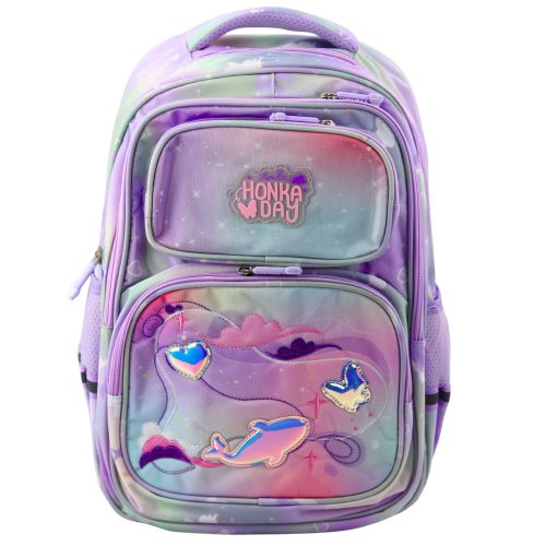 Iskolai hátizsák mellkaspánt pasztell színű 20L