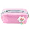 Tolltartó kozmetikai táska Bow csillogó részecskék rózsaszín