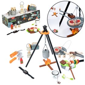 Kempingkészlet Fa tábortűz-tartozékok 45 El