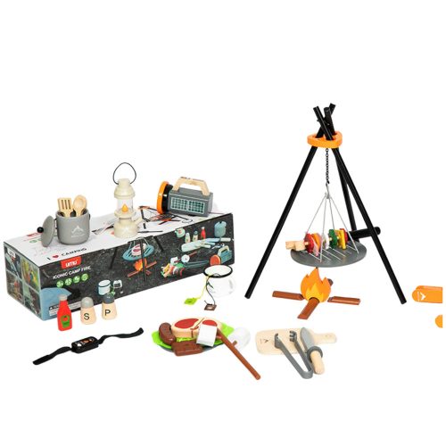 Kempingkészlet Fa tábortűz-tartozékok 45 El