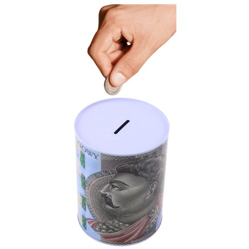 Malacpersely Fémdoboz 500 złoty bankjegy 16x12cm