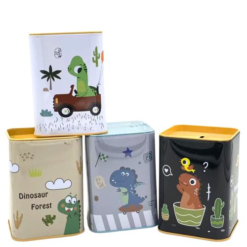 Malacpersely Dinoszaurusz az autóban Tanuljunk spórolni Fém 11x8cm