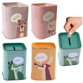 Animal Metal malacpersely Tanulj megtakarítani 11x8cm