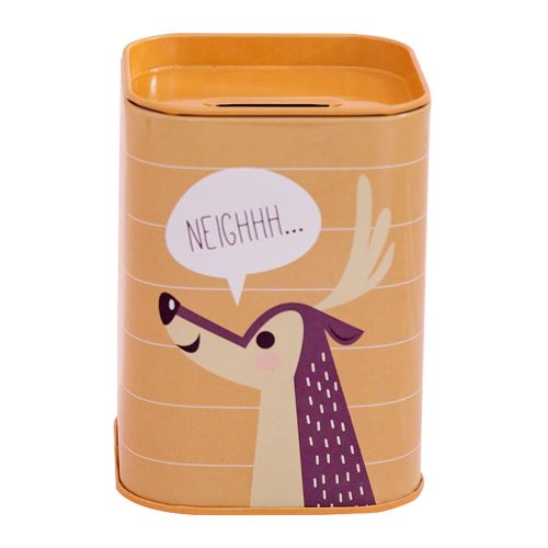 Animal Metal malacpersely Tanulj megtakarítani 11x8cm