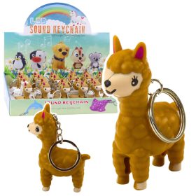 Hátizsák kulcstartó Llama Alpaca LED zseblámpa hangok