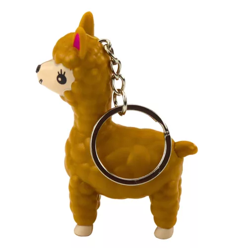 Hátizsák kulcstartó Llama Alpaca LED zseblámpa hangok