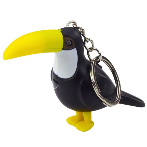 Toucan hátizsák kulcstartó LED zseblámpa hangok