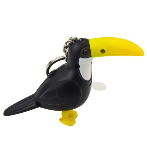 Toucan hátizsák kulcstartó LED zseblámpa hangok
