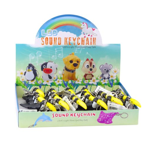 Toucan hátizsák kulcstartó LED zseblámpa hangok