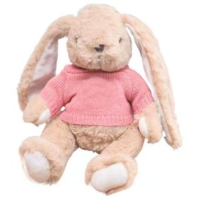 Plüss Mascot Cuddly Toy Bunny Pulóver Rózsaszín 22cm