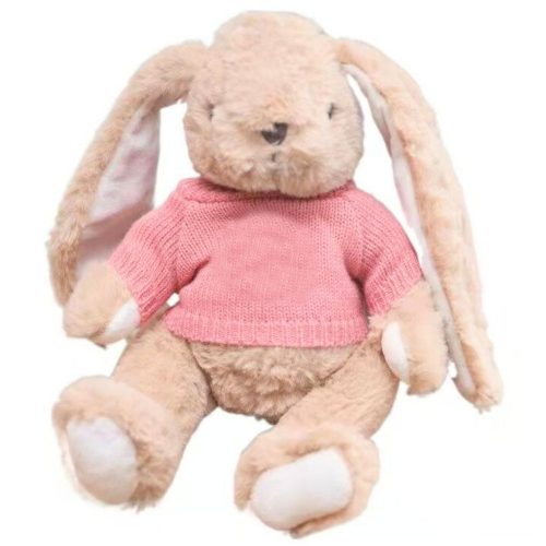 Plüss Mascot Cuddly Toy Bunny Pulóver Rózsaszín 22cm