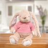 Plüss Mascot Cuddly Toy Bunny Pulóver Rózsaszín 22cm