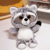 Plüss Raccoon ennivaló nagy szemek 22cm